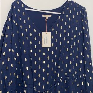 NWT blue and gold dress